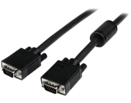 Startech 2m Coax High Resolution Monitor Vga Video Cable - Hd15 To Hd15 M/ M - 2m Vga Cable - Hd15