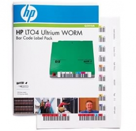 Hp Lto4- Bar Code Label Pack(qty:100 10 Clean) Uniquely Sequenced - Worm Version Q2010a