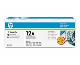 Hp Q2612ad Dual Pk Toner Cartridge Black Q2612ad