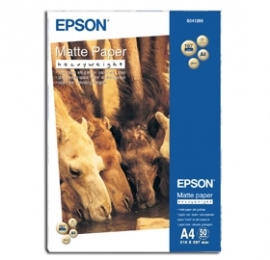 Epson S041256 Epson A4 Matte Paper Heavy Weight - 50 Sheets (167gsm)