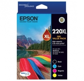 Epson T294692 220xl Capacity Four Colour Value Pack (black, Cyan, Magenta And Yellow) -epson Workforce