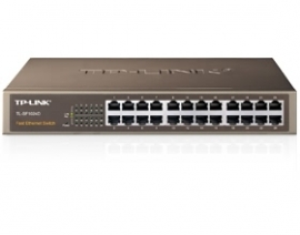 Tp-link 24 Port Unmanaged Switch, 10/ 100, Desktop & Rack, 3yr Tl-sf1024d