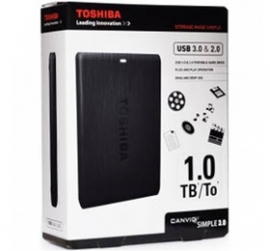 Toshiba 1tb Canvio Simple Usb 3.0 Portable Hard Drive, Easy Storage At Super Speed