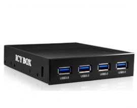 Icy Box Ib-866 3.5" Front Adapter With 4 X Usb 3.0 Usbicy866hub4p3