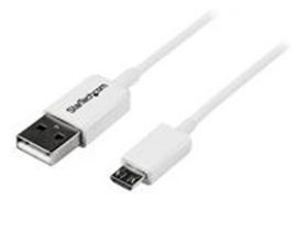 Startech 1m White Micro Usb Cable Cord - A To Micro B - Micro Usb Charging Data Cable - Usb 2.0