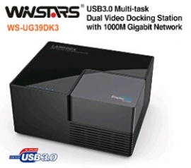 Winstars Usb3.0 Multi-task Dual Video Docking Station With 1000m Gigabit Network Usbwinug39dk3