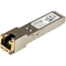 StarTech.com Sfp (mini-GBIC) - 1 X Rj-45 Duplex 1000Base-T LAN - 10 / Pack - For Data Networking - Twisted Pair1.25 Gigabit Ethernet - 1000Base-T - Hot-pluggable, Hot-swappable J8177C10PKST