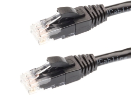 10m RJ45 CAT5E Ethernet Network Cable | Black 004.001.2008