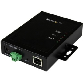 StarTech.com Device Server - Taa Compliant - 1 X Network (Rj-45) - 2 X Serial Port - Fast Ethernet - Wall Mountable NETRS2322P