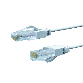 0.25m CAT6A Thin U/Utp Lszh 28 Awg RJ45 Network Cable | 50 Pack White 004.650.3000.50PACK