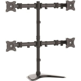 StarTech.com Quad Monitor Stand, Crossbar, Steel, Monitors Up To 27" (17.6lb/8kg), Vesa Monitor, Computer Monitor Stand, Monitor Arm - Up To 68.6 Cm (27") Screen Support - 32 Kg Load Capacity - 81.8 Cm Height X 31.5 Cm Width X 88.4 Cm Depth - Desktop, Fr