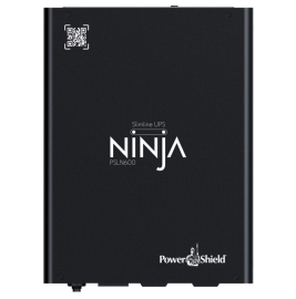 PowerShield Ninja Slimline 600VA Ups, LiFePO4, 2x Iec Outputs, Lithium-iron Phosphate, Din Rail Mount, Silent Operation, 5 Yr Warranty PSLN600