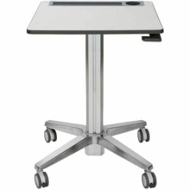LearnFit Sit-Stand Desk Mobile Student Desk (Grey) 24-547-003