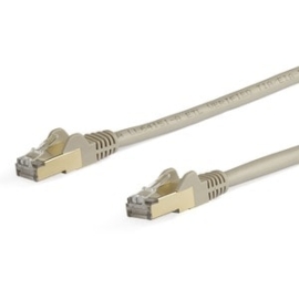 StarTech.com 5m CAT6a Ethernet Cable - 10 Gigabit Category 6a Shielded Snagless 100W PoE Patch Cord - 10GbE Grey Ul Certified Wiring/TIA - CAT6a Ethernet Cable Delivers 10 Gigabit Connection Free Of Noise & Emi/Rfi Interference - Tested To Comply W/ Ansi