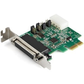 StarTech.com Multiport Serial Adapter - PCI Express 1.1 X1 - 4 X Db-9 Rs-232 - Serial, Via Cable - 921.60 Kbit/s - 16950 - Plug-in Card PEX4S953LP
