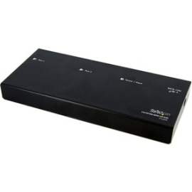 StarTech.com Signal Splitter - Aluminium - Black - Taa Compliant - 1920 X 1200 - 10 M Maximum Operating Distance - Audio Line In - Audio Line Out - Dvi In - Dvi Out ST122DVIA
