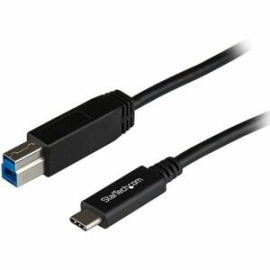 StarTech.com 3.3ft (1m) USB-B To USB-C Cable, USB 10Gbps, Data Cord, USB 3.2 Gen 2, USB-C Data Transfer Cable - Connect USB 3.2 Gen 2 Or Gen 1 USB-B Devices To USB-C Tablet Or Laptop - USB C Printer Cable - Connect USB 3.2 Devices Such As A Portable Hard