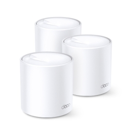 Tp-Link Deco AX1800 Mesh Wi-Fi 6 Dual-Band System, GbE(2) 3-Pack, 3YR DECO X20(3-PACK)