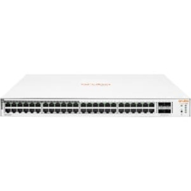 Hpe Instant On 1830 48 Ports Manageable Ethernet Switch - Gigabit Ethernet - 1000Base-T, 1000Base-X - 2 Layer Supported - Modular - 4 Sfp Slots - 25.40 W Power Consumption - 370 W PoE Budget - Optical Fiber, Twisted Pair - PoE Ports - 1U - Rack-mountable