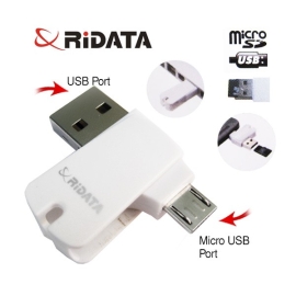 Ridata Otg Mobile Phone MicroSD Card Reader (Otg Mobile Phone/Tablet/PC) Acrridtfusbotg