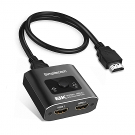 Simplecom CM302v2 Bi-Directional 2 Way Hdmi 2.1 Switch Selector 8K@60Hz CM302v2