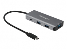 STARTECH.COM 4 PORT USB-C HUB, USB-C(3), USB(1), 100W PD, 2YR HB31C3A1CPD3