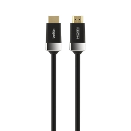 Belkin Advanced Series High Speed 4K Hdmi Cable With Ethernet (2M) - Black(AV10050bt2M), Ultra Hd 4K @ 60Hz + Hdr, 18Gbps Bandwidth,2 Years Warranty AV10050bt2M