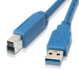 Astrotek Usb 3.0 Printer Cable 2m - Type A Male To Type B Male Blue Colour At-usb3-ab-2m
