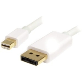 StarTech.com 2m (6ft) Mini DisplayPort To DisplayPort 1.2 Cable, 4K X 2K MDP To DisplayPort Adapter Cable, Mini DP To DP Cable For Monitor - Cable For Audio/Video Device, Monitor, Projector, Tv - First End: 1 X 20-pin Mini DisplayPort 1.2 Digital Audio/V