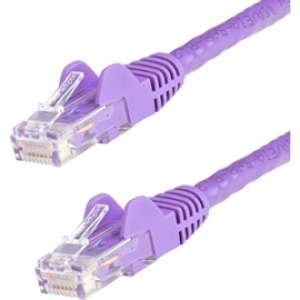 StarTech 1m CAT6 Ethernet Cable - Purple Snagless Gigabit - 100W PoE Utp 250Mhz Category 6 Patch Cord Ul Certified Wiring/TIA - 1m Purple CAT6 Ethernet Cable Delivers Multi Gigabit 1/2.5/5Gbps & 10Gbps Up To 160ft - 250Mhz - 24 Awg Stranded 100% Copper U
