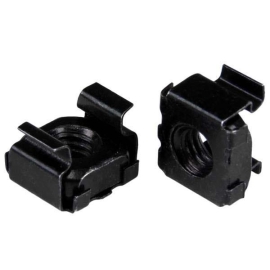 M6 Cage Nuts Screw Included | 50 Pack Black 020.010.0150