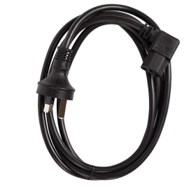 2m Right Angle Iec C13 10A Power Cable | Black 011.180.0016