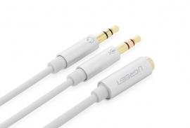 Ugreen 3.5mm Female To 2 Male Audio Cable White 20897 Acbugn20897