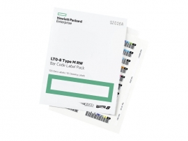 HPE LTO-8 30TB RW Bar Code Label Pack Q2015A