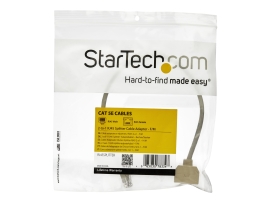 Startech RJ45 Splitter Cable Adapter - Cat5/Cat5E Cable Drop, Ltw RJ45SPLITTER