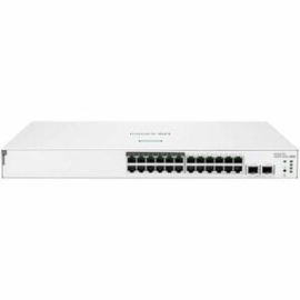 Aruba Instant On 1830 24 Ports Manageable Ethernet Switch - Gigabit Ethernet - 10/100/1000Base-T, 1000Base-X - 2 Layer Supported - Modular - 4 Sfp Slots - 244.60 W Power Consumption - 195 W PoE Budget - Twisted Pair, Optical Fiber - PoE Ports - Rack-moun