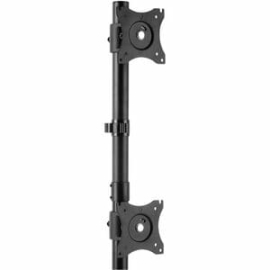 StarTech.com Vertical Dual Monitor Stand, Heavy Duty Steel, Monitors Up To 27" (22lb/10kg), Vesa Monitor, Computer Monitor Stand - Up To 68.6 Cm (27") Screen Support - 20.05 Kg Load Capacity - 81.8 Cm Height X 43.4 Cm Width X 31.5 Cm Depth - Desktop, Fre