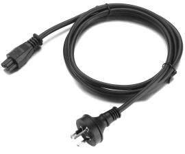 0.5m Iec C5 Clover Leaf Style Appliance Power Cable | Black 011.180.0009