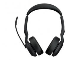 JABRA WIRELESS EVOLVE2 55 UC STEREO BLUETOOTH ANC HEADSET W/CHARGING STAND, LINK380A,USB-A 25599-989-989