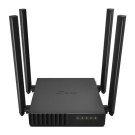 TP-Link ARCHER C54 Router: Dual Band MU-MIMO Wireless AC1200 (300+867Mbps), 1x10/100 WAN, 4x 10/100 LAN, 4 Fixed Antennas