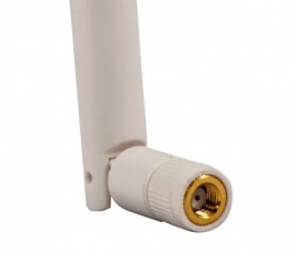 ACCELTEX HUBBELL ACCELTEX 2.4/5 GHZ 2/3DBI WHITE INDOOR ARTICULATING RUBBER DUCK ANTENNA ATS-ID90RD-245-23-1RPSP-IC-W