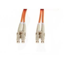 0.5m Lc-Lc OM1 Multimode Fibre Optic Cable: Orange FL.OM1LCLC05M