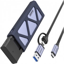 BENFEI B0DDC6V96SNVME M.2 SSD Enclosure USB3.2 Gen2 10 Gbps, Tool-Free for B & M Keys with Size 2230/2242/2260/2280 SSDs