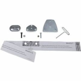 Lx Arm Grommet Mount For WorkFit-T, WorkFit-TL Or WorkFit-TLE (Zinc Plated Steel) 98-017