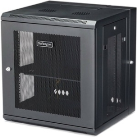 StarTech.com 4-Post 12U Wall Mount Network Cabinet, 19" Hinged Wall-Mounted Server Rack For It Equipment, Flexible Lockable Rack Enclosure - Wall-Mount Server Rack For Rackmount Equipment - Flexible Data Rack Features A Hinged Design W/easy Access To The
