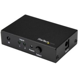 StarTech.com 2 Port HDMI Switch - 4K 60Hz - Supports Hdcp - IR - HDMI Selector - HDMI Multiport Video Switcher - HDMI Switcher - 3840 × 2160 - 4K - 2 Input Device - 1 Display - Display, Projector, Tv - 2 X HDMI In - 1 X HDMI Out VS221HD20