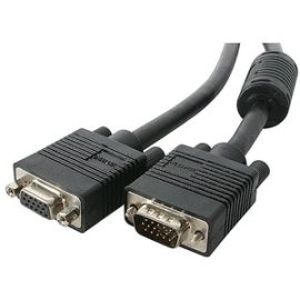 StarTech.com 10m Coax High Resolution Monitor VGA Video Extension Cable - HD15 M/F - 10 M VGA Extension Cable - Cable For Monitor, Video Device, Projector - First End: 1 X 15-pin Hd-15 - Male - Second End: 1 X 15-pin Hd-15 - Female - Extension Cable - Bl