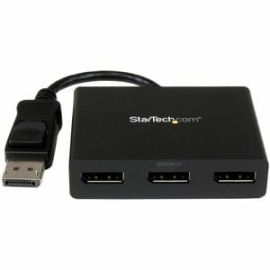StarTech.com 3-Port DisplayPort 1.2 Splitter, DisplayPort To 3x DP Multi-Monitor Adapter, Dual 4K 30Hz And 1080p Computer Mst Hub, Windows~3-Port Multi Monitor Adapter, DisplayPort 1.2 Mst Hub, Dual 4K, 1x 1080p, Video Splitter For Extended Desktop Mode,