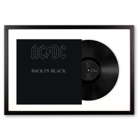 Framed Ac/Dc Back In Black Vinyl Album Art SM-5107651-FD