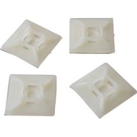 Self-adhesive Nylon Cable Tie Mounts - Pkg Of 100 - Cable Organizer - HC102